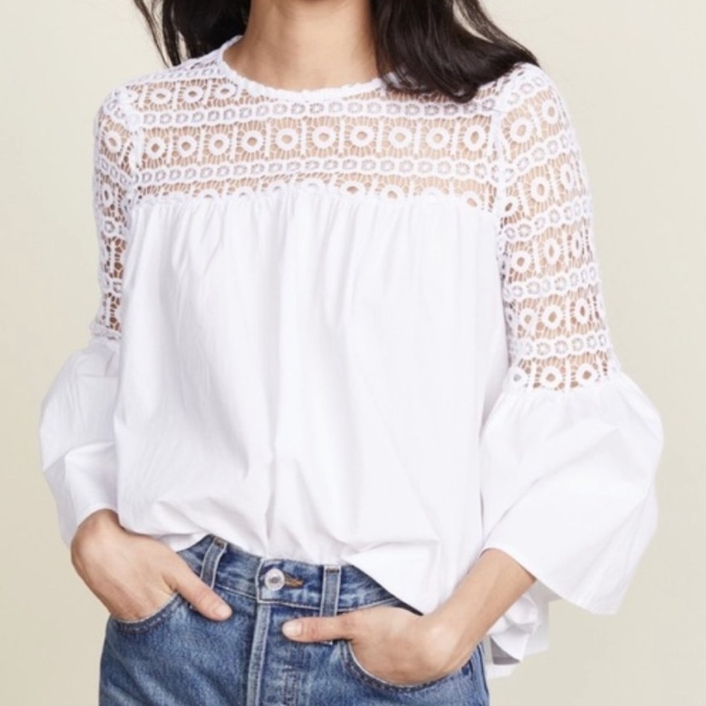 Endless Rose White Lace Top - Picture 4 of 11